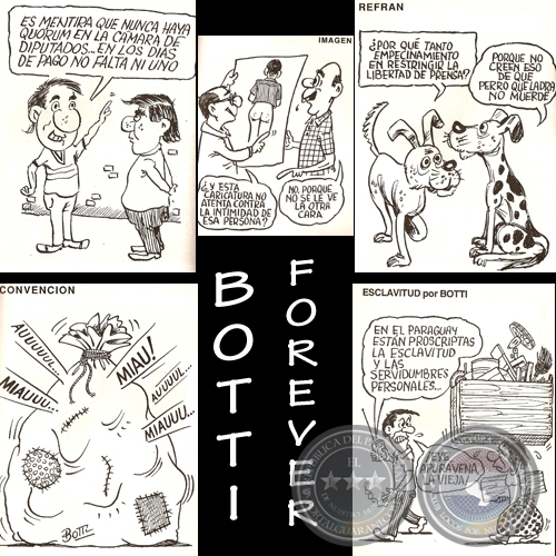 Parlamentarios y Convencionales - Caricatura de Botti - Año 1992